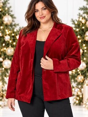 NYDJ. Tuxedo Jacket In Velvet
